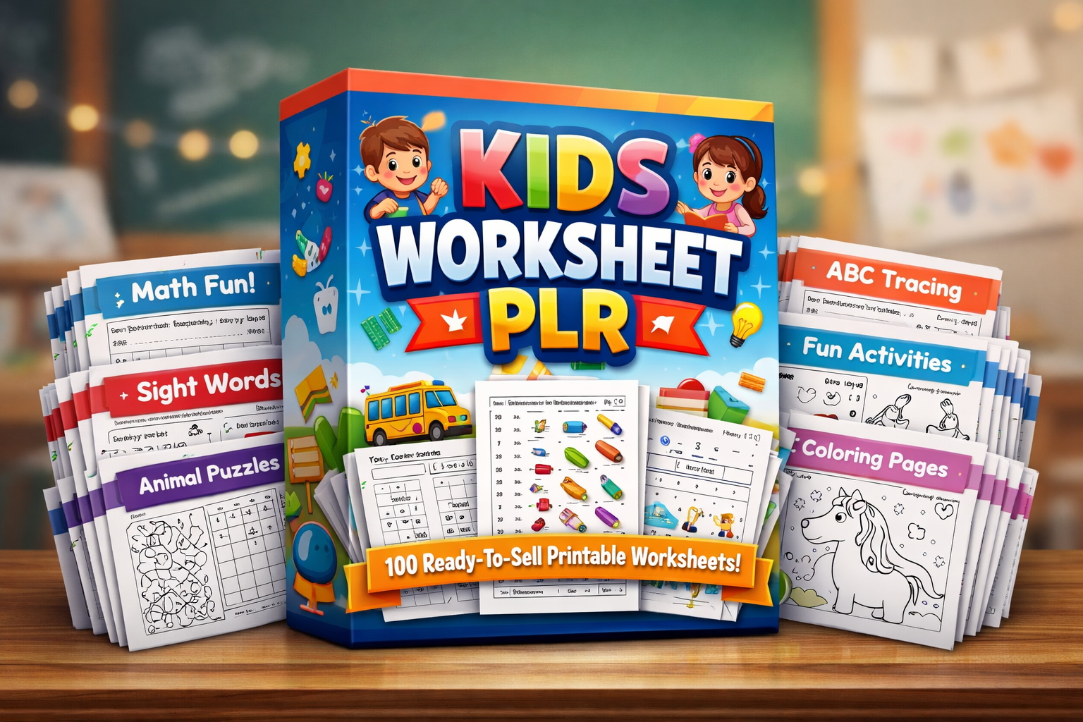 Kids Worksheet PLR Bundle